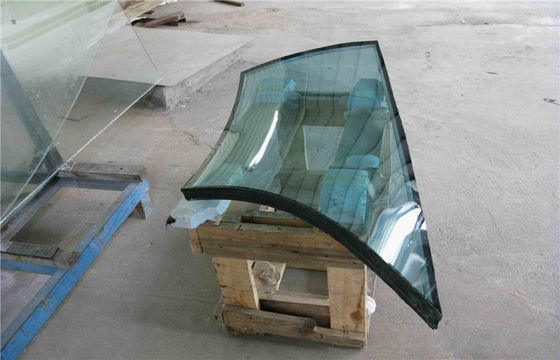 Cường độ cao cong Tempered Glass Đối với cầu thang, Clear Float Glass
