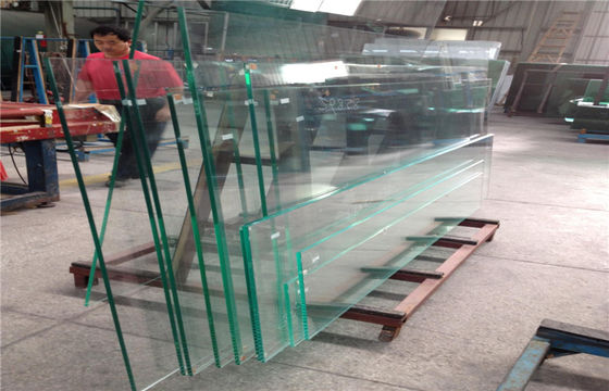 Flat / cong an toàn Tempered Glass Panels 25mm Đối với kiến ​​trúc