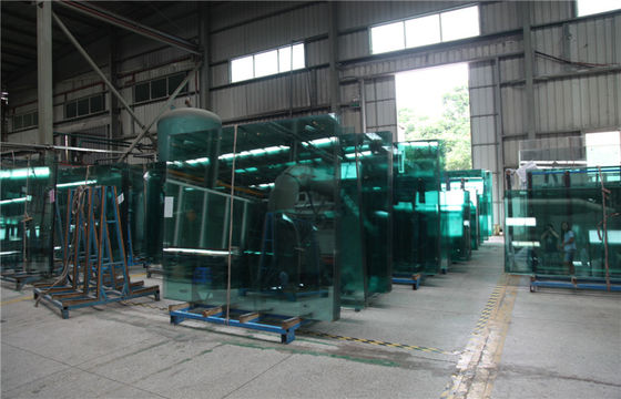 Flat / cong an toàn Tempered Glass Panels 25mm Đối với kiến ​​trúc