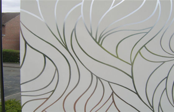 Sandblasted сделанные по образцу декоративные стеклянные панели для приложения ливня