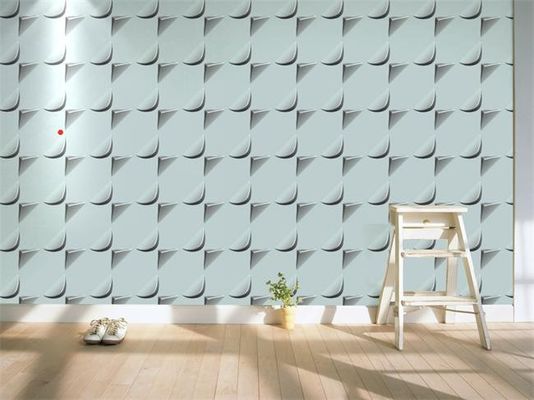 Os painéis de parede do MDF da fibra de planta 3D dirigem a umidade de estofamento da decoração - prova e bens