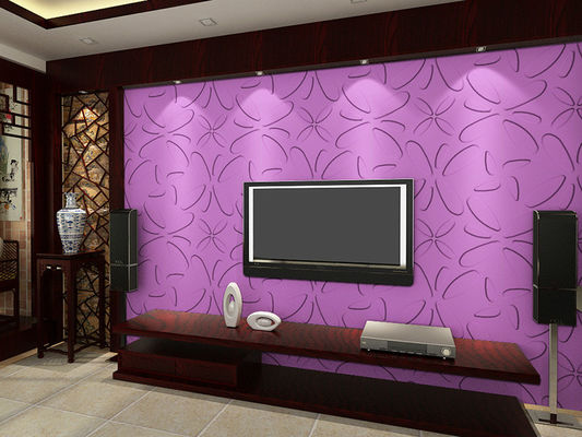 Modern Ringan Gypsum 3D Dinding Panel, serat tanaman 3D Dinding Meliputi 300 * 300 mm