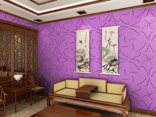 Modern Ringan Gypsum 3D Dinding Panel, serat tanaman 3D Dinding Meliputi 300 * 300 mm