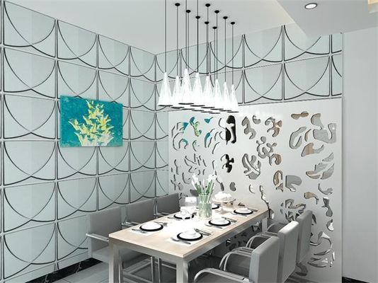 سازگار با محیط زیست دوستانه 3D پانل تزئینی دیوار ضد آب 3D انجمن برای / دکوراسیون تجاری نوار KTV