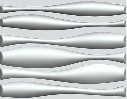 Eco thân Vinyl tường Sticker 3D Textured Wall Panel Large Metal Art tường bằng sợi thực vật