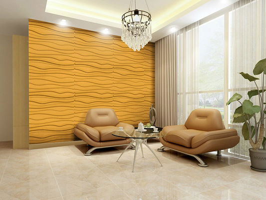 Khách sạn / văn phòng tường nghệ thuật 3D Textured Wall Panels Washable tường trang trí 3D Gạch