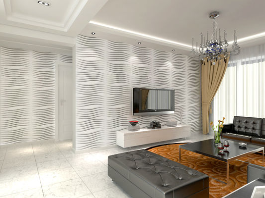 Thời trang hiện đại kết cấu 3D Wall Decor Panels / 3 chiều nền nhiệt chống