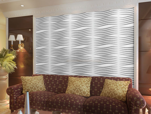 Thời trang hiện đại kết cấu 3D Wall Decor Panels / 3 chiều nền nhiệt chống