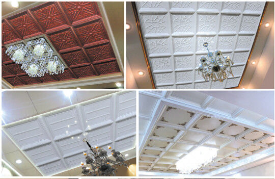 Eco-Friendly Wooden Ceiling Wallpaper / Modern 3D Wall Coverings with Nanocomposite Porcelain