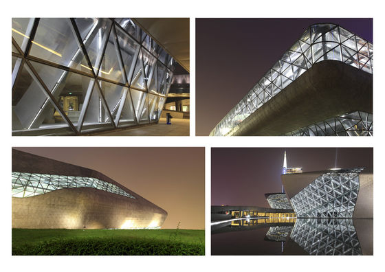 Gorący laminowane szkło gięte szkło hartowane Guangzhou Opera House