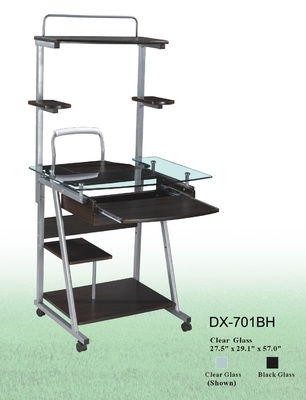 پاک خو پی وی سی شیشه ای و میز چوب کامپیوتر / جدول برای صفحه اصلی DX-701BH