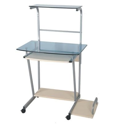 هنری زیبا میز شیشه ای و چوب کامپیوتر با پردازنده Holer DX-8090RB