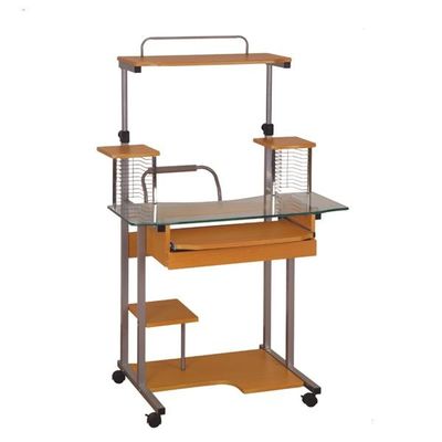 escritorio contemporáneo moderado 7m m del vidrio y madera del ordenador con el estante DX-778B del CD