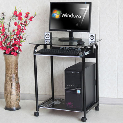 خو شیشه ای و چوب صفحه اصلی کامپیوتر جدول رنگ سیاه و سفید قابل حمل مطالعه جدول DX-089