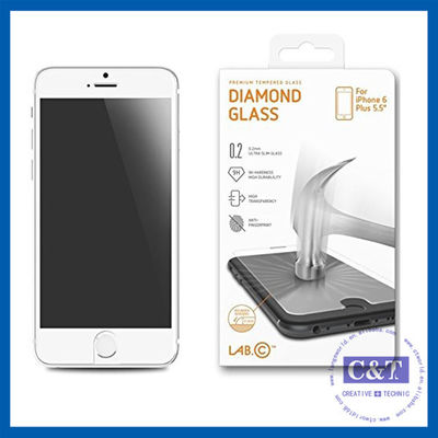 از 0.3mm لاغر خو شیشه ای تلفن همراه محافظ صفحه نمایش برای آیفون 6 با 2.5D 9H سختی