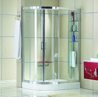 โค้งตกแต่งภายในบ้านกระจกฝ้าประตูห้องอาบน้ำ frameless อัตโนมัติ