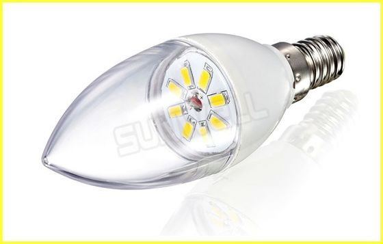 360 डिग्री पाले सेओढ़ लिया E27 मोमबत्ती बल्ब 4W 8pcs एल ई डी Epistar SMD 5630 का नेतृत्व किया