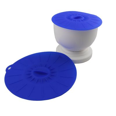 نرم سازگار با محیط زیست - دوستانه 5PCS آبی سیلیکون جام جلد / قهوه سیلیکون درب لیوان