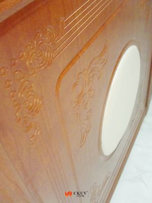دانه چوب ام دی اف جذب حک شده گنجه کمد لباس ارتفاع کشویی 1900mm 2400mm-