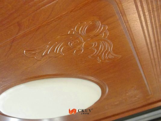 دانه چوب ام دی اف جذب حک شده گنجه کمد لباس ارتفاع کشویی 1900mm 2400mm-