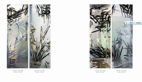 10mm Zilveren gelamineerde Decoratieve Glascomités met Vlakke Vorm voor Verdeling