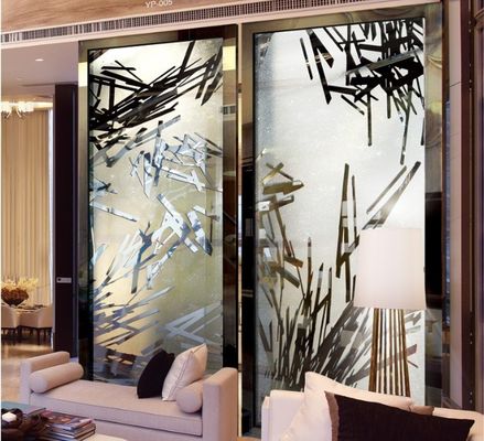 10mm Zilveren gelamineerde Decoratieve Glascomités met Vlakke Vorm voor Verdeling
