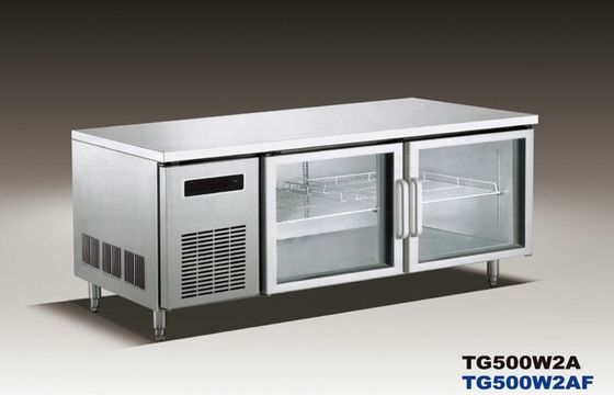 부엌 660L 상업적인 냉장고 R134a 팬 냉각을 위한 냉장된 작업대