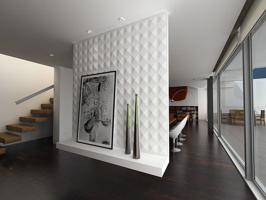 Quảng trường PC 3D trang trí Wall Panel Xây dựng / Nhiệt Bảng điều chỉnh cách điện
