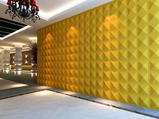Quảng trường PC 3D trang trí Wall Panel Xây dựng / Nhiệt Bảng điều chỉnh cách điện