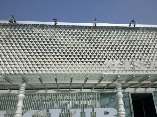 Quảng trường PC 3D trang trí Wall Panel Xây dựng / Nhiệt Bảng điều chỉnh cách điện
