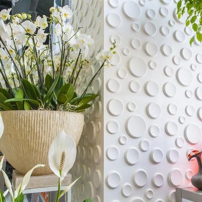 Покрашенные панели стены волокна 3D, × 50CM 50CM выбили обои