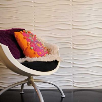 Textured Recycled Decorative 3D Wall Panels / Commercial Wall Board Tile