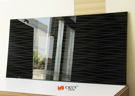 Embossed đơn / đôi Đối mặt 3D MDF trang trí nội thất tường đóng tấm