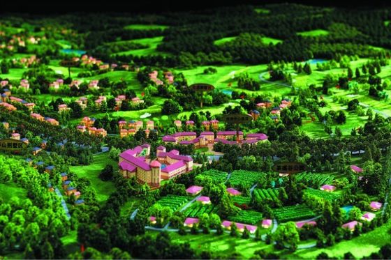 املاک و مستغلات مجسمه سازی مدل 3D مینیاتور مدل معماری ساز ساختمان هتل