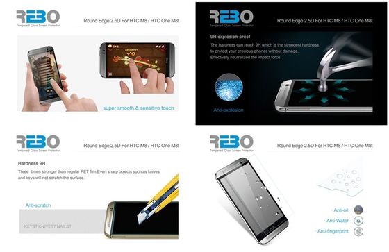 Nano An toàn Coating HTC Tempered Glass bảo vệ màn hình cho HTC M9
