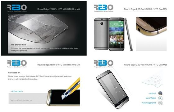 Nano An toàn Coating HTC Tempered Glass bảo vệ màn hình cho HTC M9