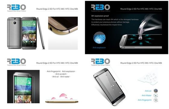 Nano An toàn Coating HTC Tempered Glass bảo vệ màn hình cho HTC M9