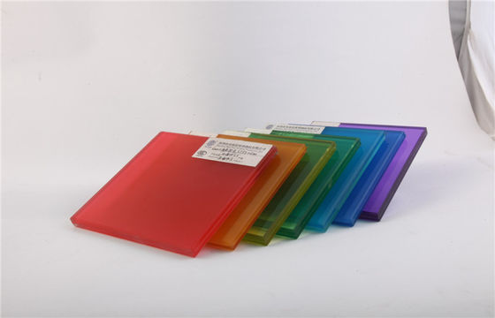 Hitte-isolatie PVB het Scherm drukte Glas, Gekleurd Gelamineerd Glas