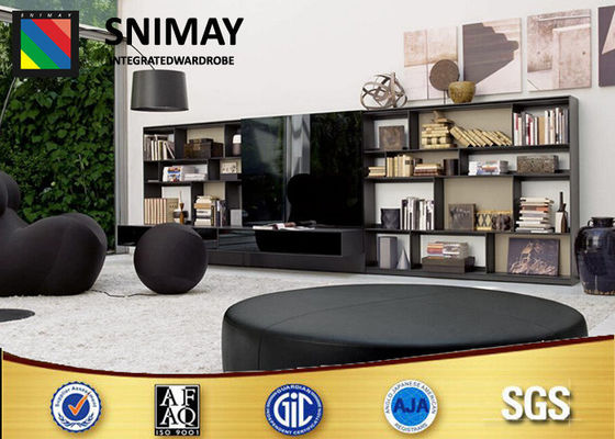 کتاب سیاه تزئینی پایه کابینت ها مدرن برای اتاق نشیمن، اتاق خواب
