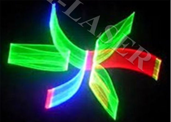2D / 3D 512 หลายสี RGB ดิสโก้ไฟเลเซอร์ DJ 1200MW ด้วย SD การ์ด