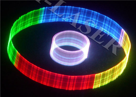 2D / 3D 512 หลายสี RGB ดิสโก้ไฟเลเซอร์ DJ 1200MW ด้วย SD การ์ด