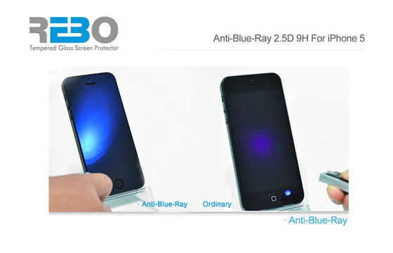 ความละเอียดสูงกันรอยหน้าจอป้องกันน้ำป้องกัน Blue Ray สำหรับ iPhone5 5S 5C