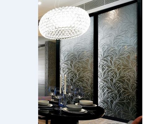 Tinh thể khắc thủy tinh trang trí tường Panels Mở Tinted kính, Thiết kế độc đáo