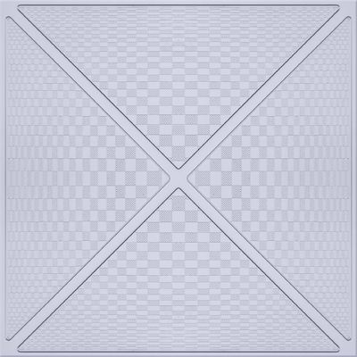کلیپ هنری مدرن در کاشی سقف 300mm x 300mm، برجسته / عکس اکسیداسیون