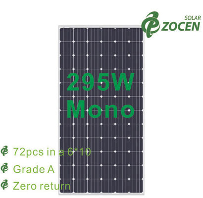панели солнечных батарей закаленные 295W стеклянные Monocrystalline с анти- - отражательное покрытие