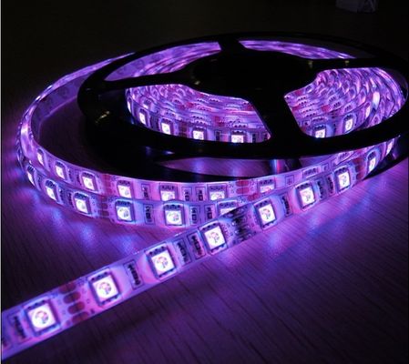 DC12V 5050 RGB انعطاف پذیر LED نوار چراغ کم قدرت تئاتر 14.4W EPISTAR تراشه
