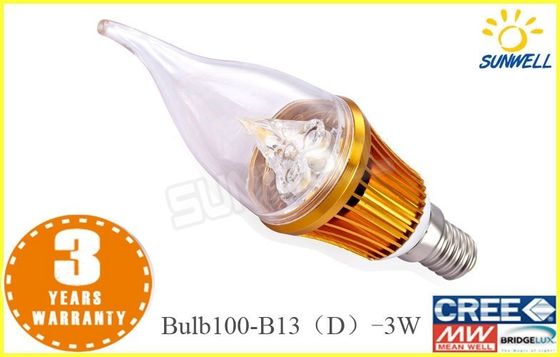 انرژی پایین لامپ نور شمع / 3W شمع لامپ LED با پاک کردن پوشش