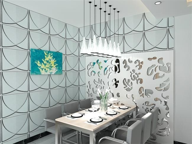 سازگار با محیط زیست دوستانه 3D پانل تزئینی دیوار ضد آب 3D انجمن برای / دکوراسیون تجاری نوار KTV