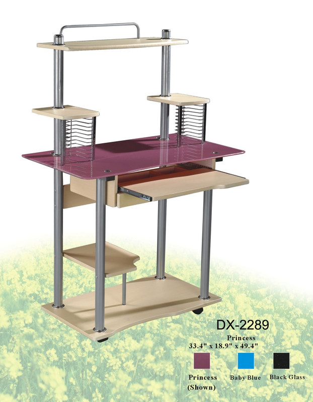 7mm و کوتاه زیبا جدول صفحه اصلی دفتر کامپیوتر با 0.6mm از فولاد لوله DX-2289