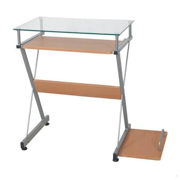 پاک خو شیشه ای و میز چوب کامپیوتر با پردازنده Holer برای صفحه اصلی DX-8310B